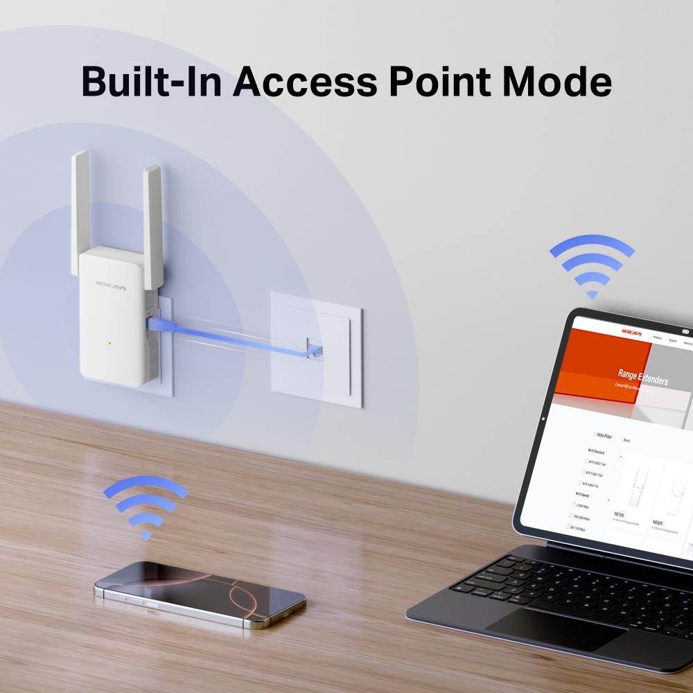 Mercusys ME80X ME80X, AX3000 Wi-Fi 6 Range Extender