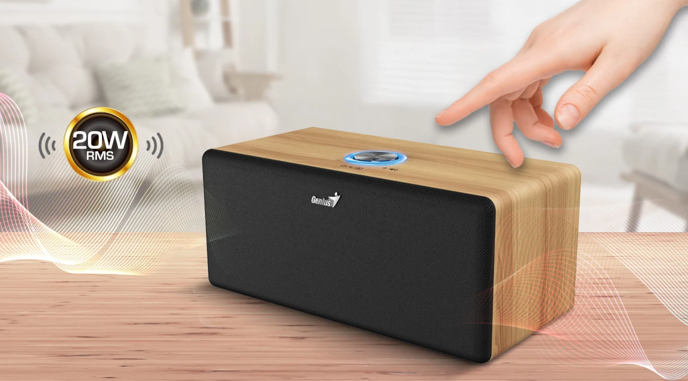 Genius SP-HF505BT Speaker Pine Wood