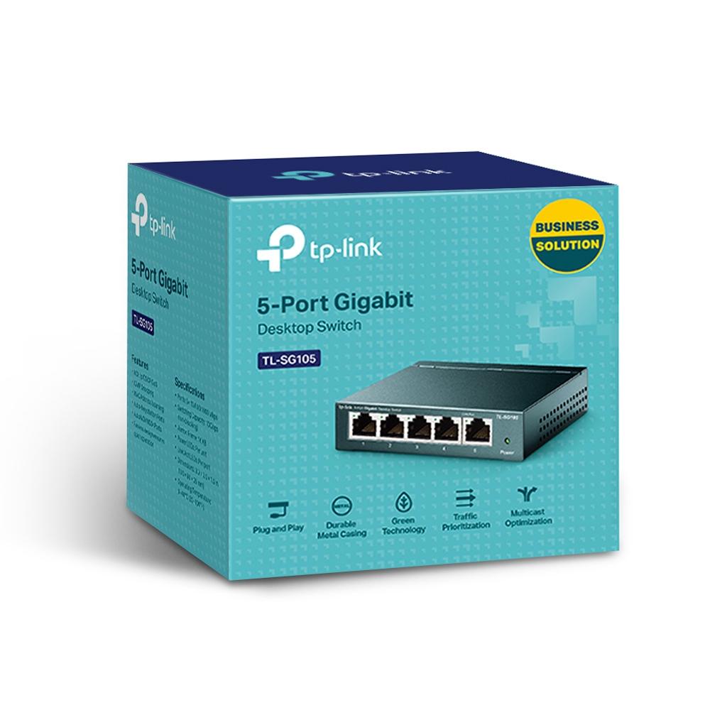 TP-Link TL-SG105, 5-Port 10/100/1000Mbps Desktop Switch