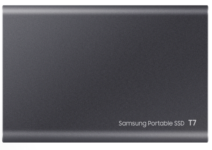 Samsung T7 External SSD, 1TB, USB3.2, Read up to 1,050 MB/s Write up to 1,000 MB/s, Type-c c and Typec to A