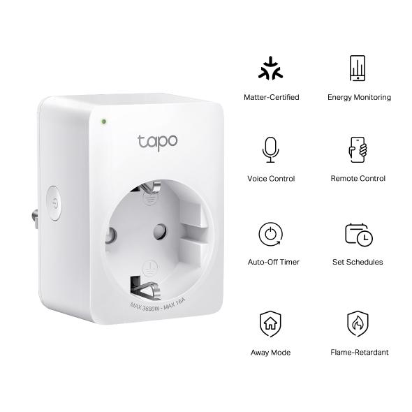 TP-Link Tapo P110M Mini Smart Wi-Fi Plug (16A)