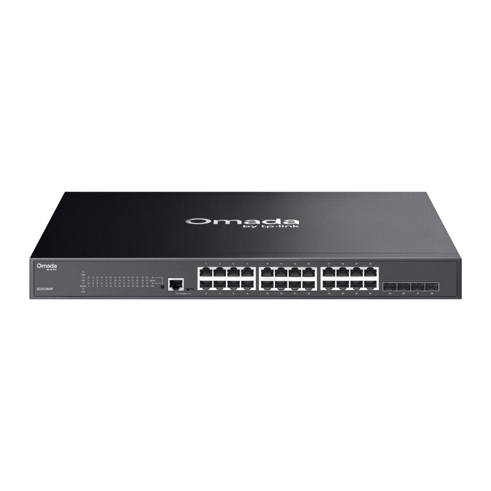 TP-Link SG3428MP Switch, JetStream 28-Port Gigabit L2 Managed Switch with 24-Port PoE+
