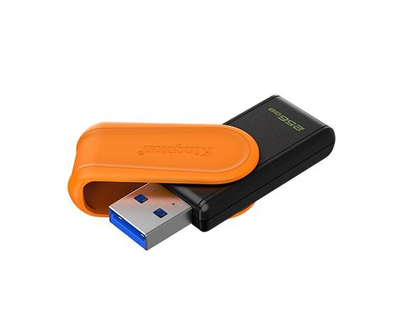 Kingston DTXS/256GB Flash Memory, USB 3.2 Gen1, Black/Orange