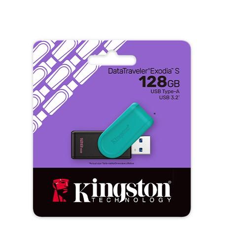 Kingston DTXS/128GB Flash Memory, USB 3.2 Gen1, Black