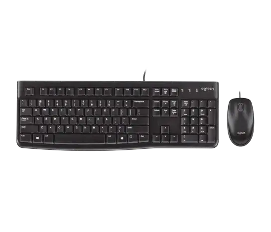 Logitech MK120 Keyboard, + Mouse Black