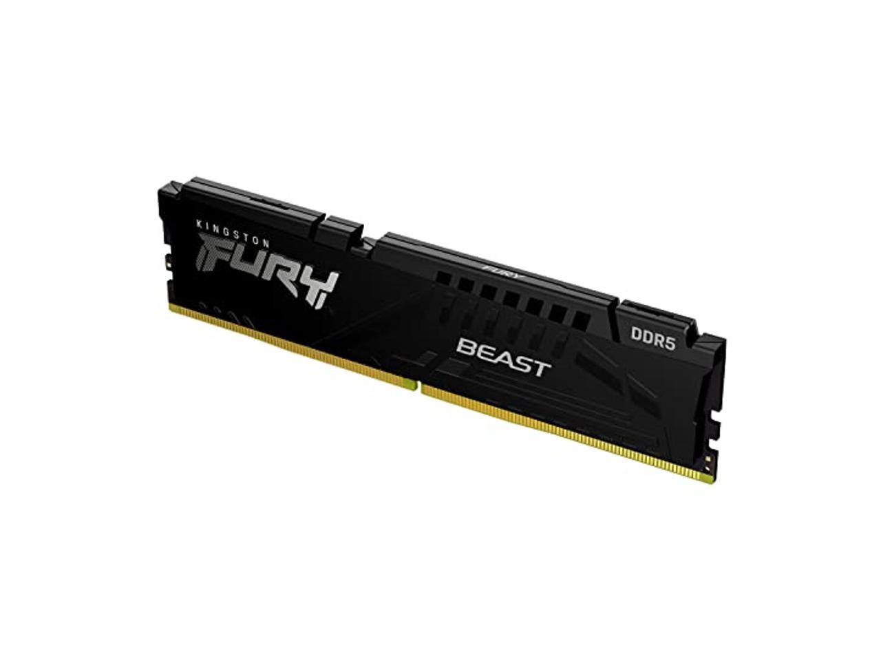 Kingston KF556C36BBE-16, RAM, FURY Beast DDR5 16GB 5600MT/s CL36 DIMM, Black