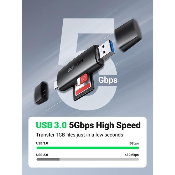UGREEN CM304 (80191) Card Reader, USB-C / USB 3.0 CARD READER