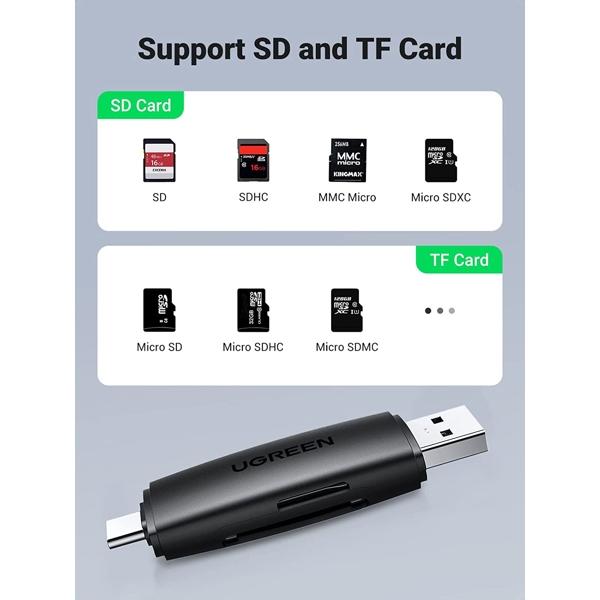 UGREEN CM304 (80191) Card Reader, USB-C / USB 3.0 CARD READER