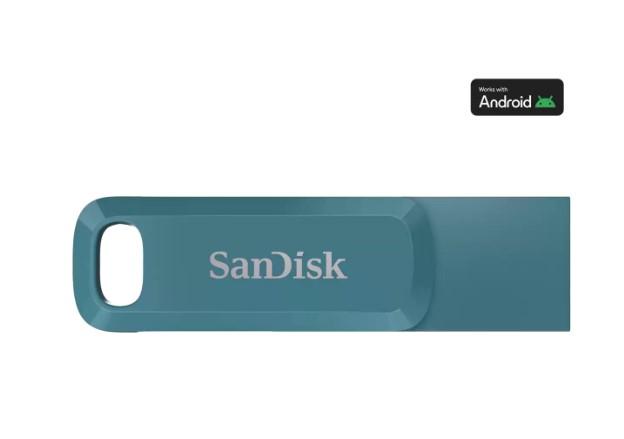 Sandisk SDDDC3-256G-G46NBB Flash Memory, 256GB, Ultra Dual Drive Go USB Type-C, ფირუზისფერი
