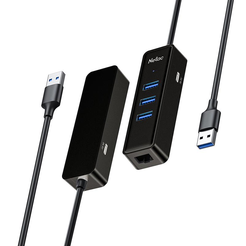 NETAC WF12 USB Adapter, NETAC WF12 USB 3.0 Hub with RJ45