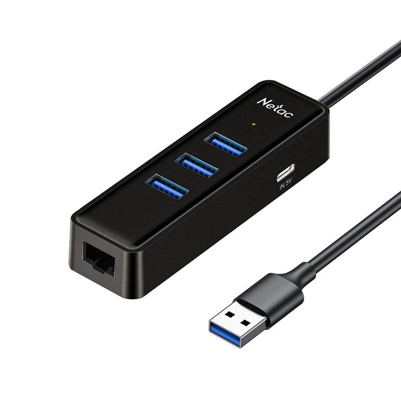 NETAC WF12 USB Adapter, NETAC WF12 USB 3.0 Hub with RJ45
