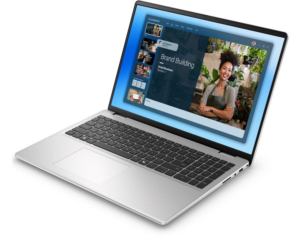 Dell 16 DC16251 16" FHD+ Touch Core 7 150U 16GB 1TB Backlit Fingerprint Ubuntu, Platinum Silver Notebook DC16251