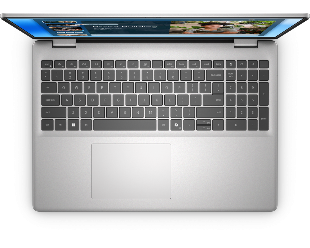 Dell 16 DC16251 16" FHD+ Touch Core 7 150U 16GB 1TB Backlit Fingerprint Ubuntu, Platinum Silver Notebook DC16251