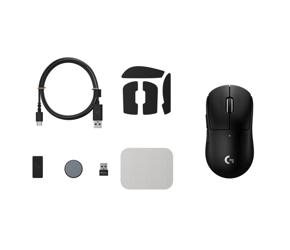 Logitech PRO X SUPERLIGHT 2c Mouse, Wireless Gaming 8K LIGHTSPEED, Black